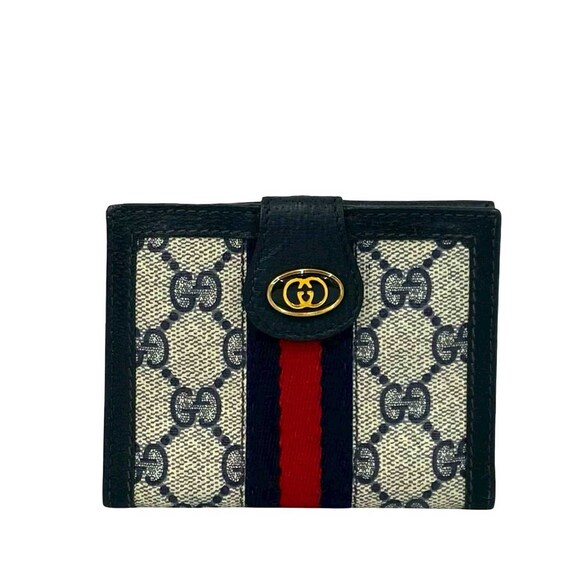 Pre-Loved Gucci GG Supreme Web Ophidia Bifold Wallet